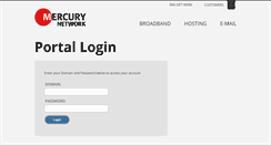 Desktop Screenshot of hosting.mercury.net
