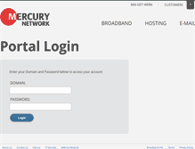 Tablet Screenshot of hosting.mercury.net
