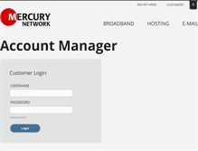 Tablet Screenshot of accountmanager.mercury.net